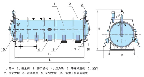 蒸压釜管道连接示意图